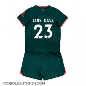 Liverpool Luis Diaz #23 Tredjetrøje Børn 2022-23 Kortærmet (+ Korte bukser)